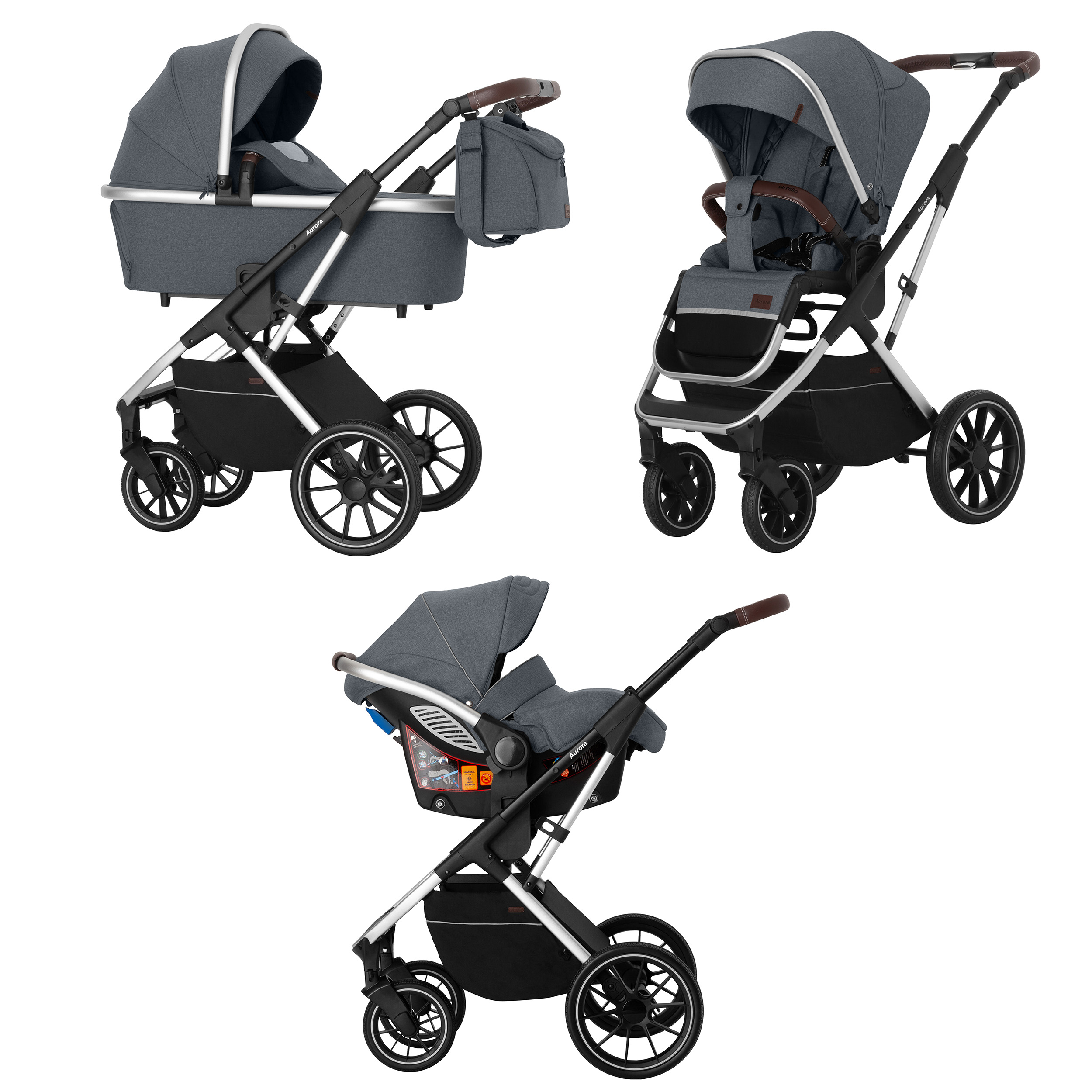 

Коляска універсальна CARRELLO Aurora CRL-6502/2 (3in1) Iron Grey /1/