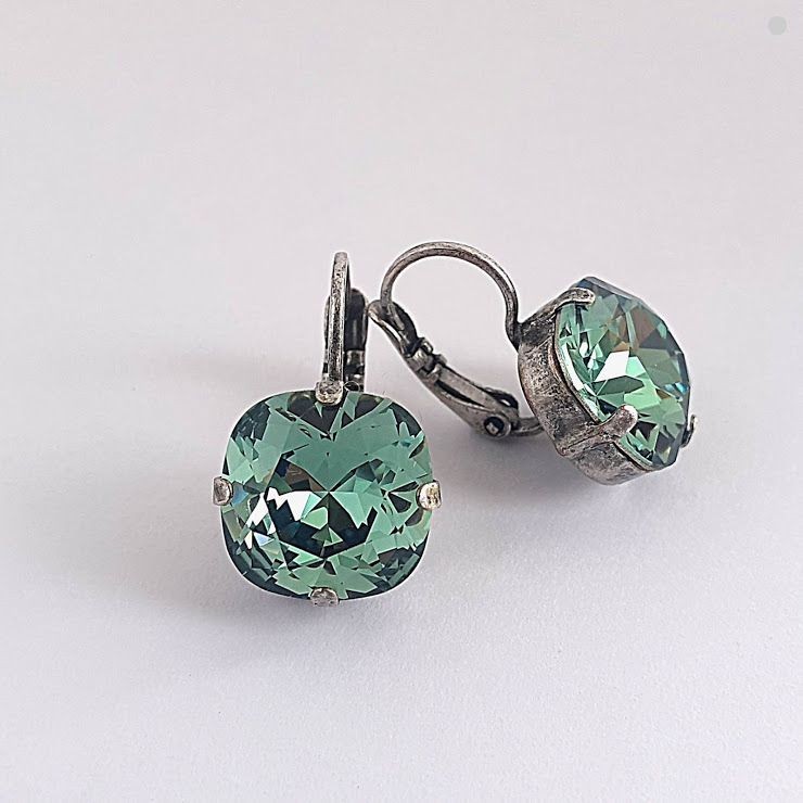 

Винтажные серьги с камнями Swarovski