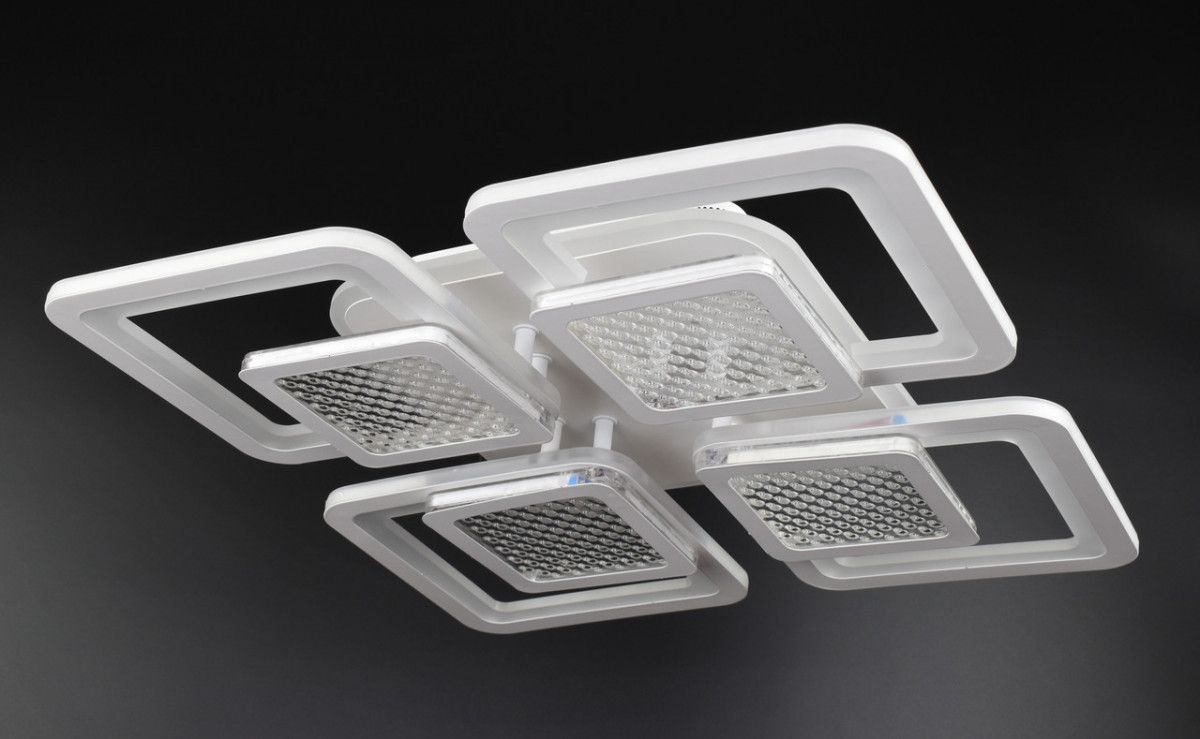 

Люстра потолочная Led с пультом A2727/4-RGB-wh Белый 9х42х42 см.