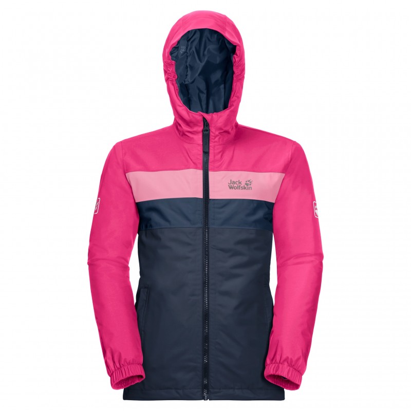 

Куртка утепленная FOUR LAKES JACKET KIDS Jack Wolfskin 1608591-1010 128 Розовый Синий (4060477943176)