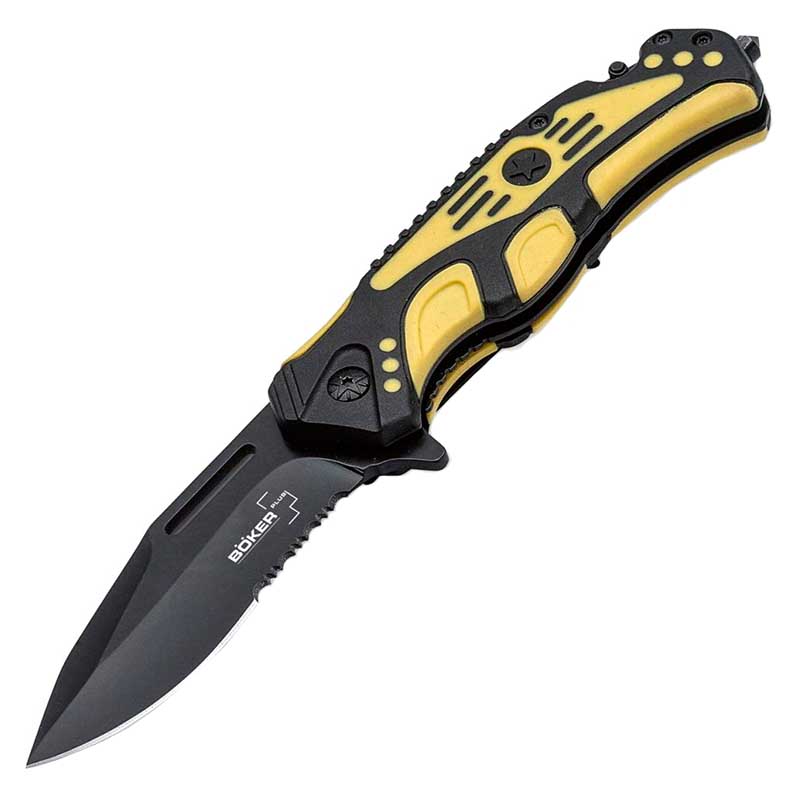 

Нож складной Boker Plus Savior 3 Черный-Желтый