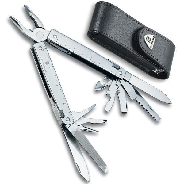 

Мультитул Victorinox SwissTool в кожаном чехле