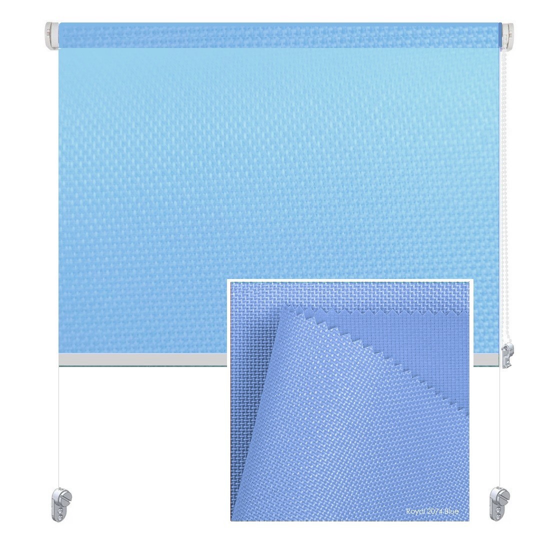

Тканевая роллета ROLGROUP Mini Set Royal 95x160 голубой