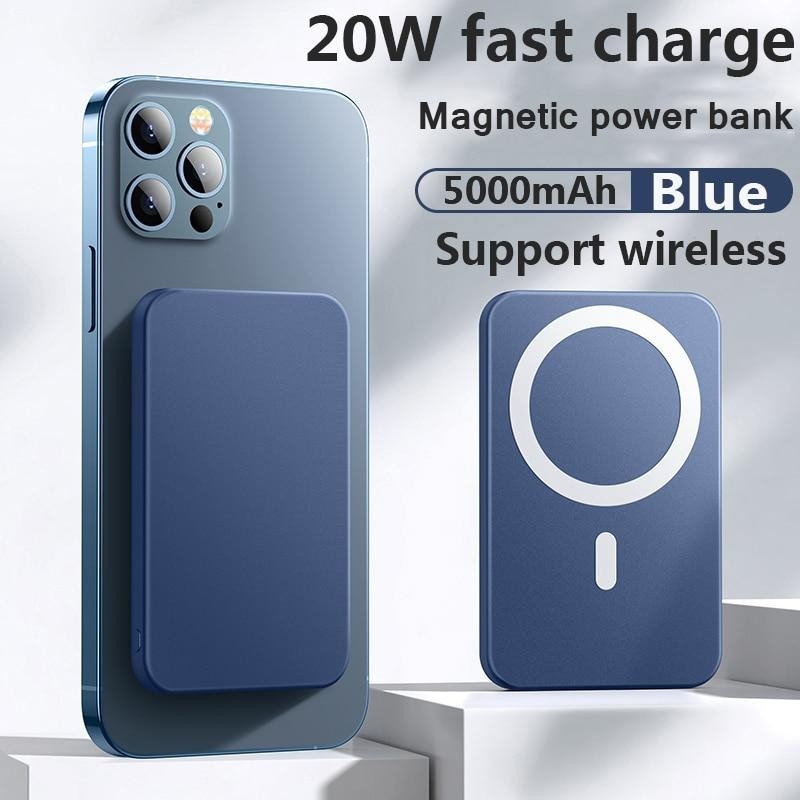 

Павербанк Epik Magnetic wireless Magsafe Quick Charge 5000mAh для iPhone 12|13|Max|Watch| AirPods|Samsung| Xiaomi| Huawei| Lenovo| Oppo| Meizu blue