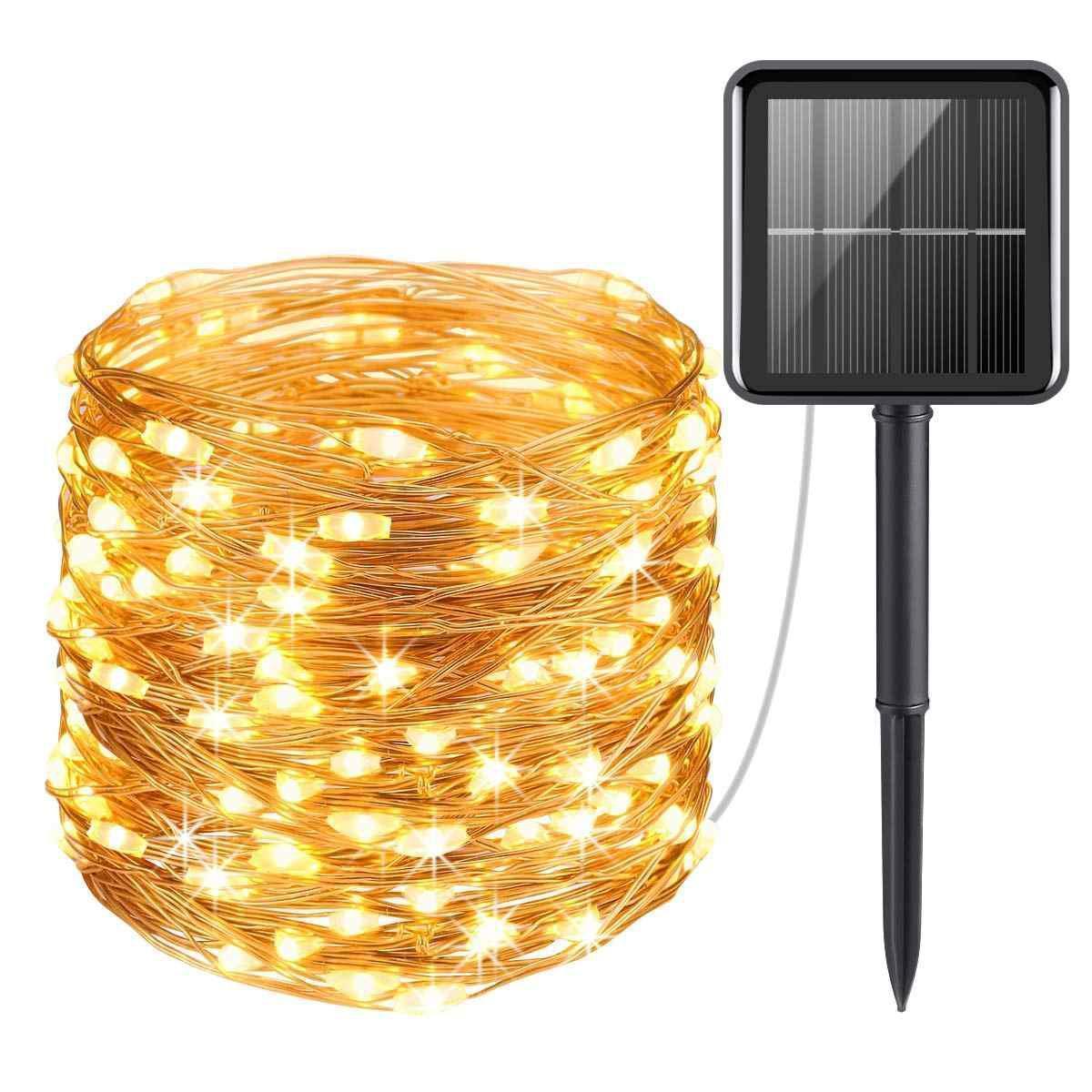 

Светодиодная гирлянда Нить Solar Copper Wire String Lights 200-Solar-Copper 20 м без пульта
