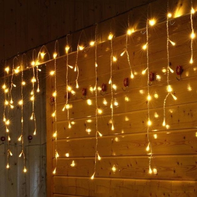 

Світлодіодна гірлянда Decorative Light "Бахрома" 120 led 3 м з перехідником, контролером Warm white