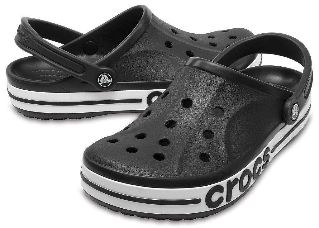 

Сабо Crocs Bayaband, M9, 42-43, черные с белым