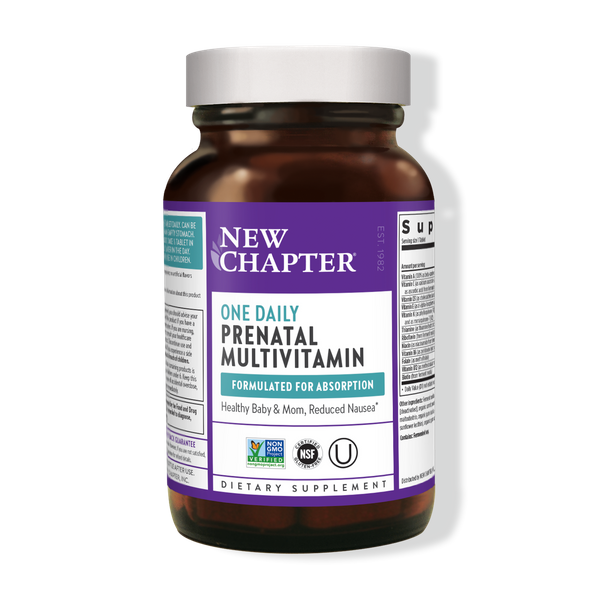 

Ежедневные Мультивитамины для беременных, One Daily Prenatal Multivitamin, New Chapter, 30 вегетарианских капсул