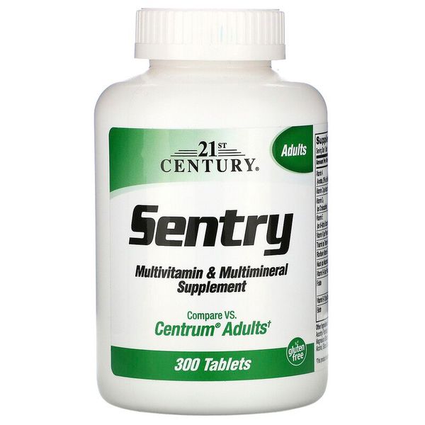 

Комплекс витаминов 21st Century Sentry Adult Multivitamin & Multimineral 300 таблеток