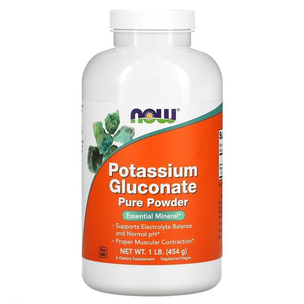 

Калий глюконат Now Foods Potassium Gluconate Pure Powder 454 грамм