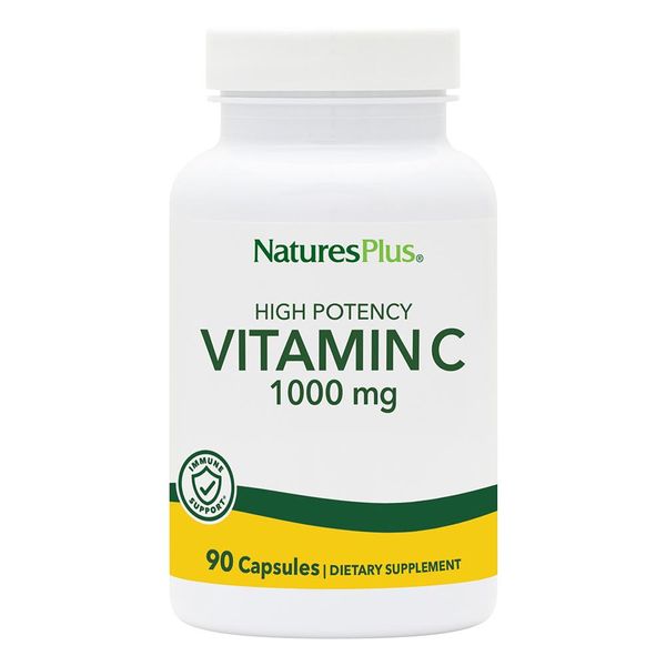 

Витамин C, Vitamin C, 1000 мг, Nature's Plus, 90 вегетарианских капсул