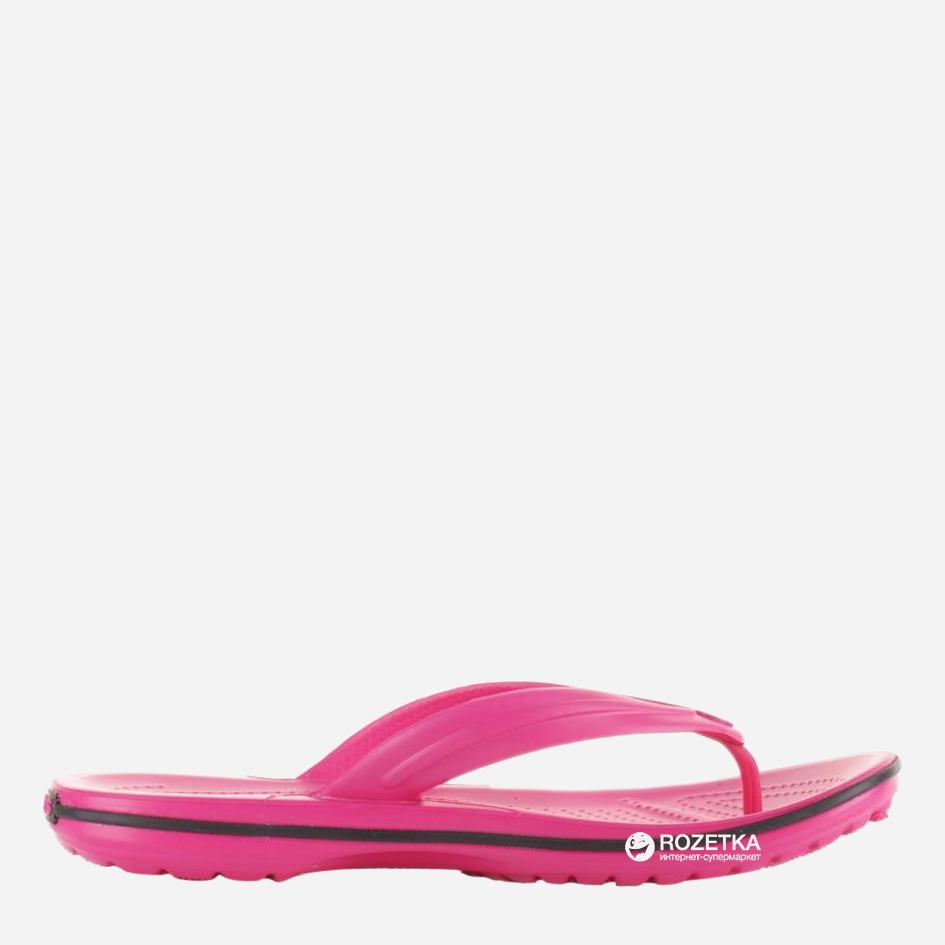 

Вьетнамки Crocs Jibbitz Crocband Flip 11033-6X0-M5/W7 37-38 22.9 см Розовые