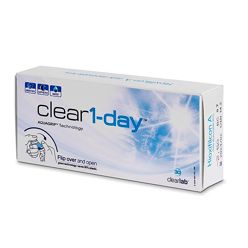 ROZETKA | Контактні лінзи Clearlab Clear 1-Day (упаковка 30шт.) -9 ...