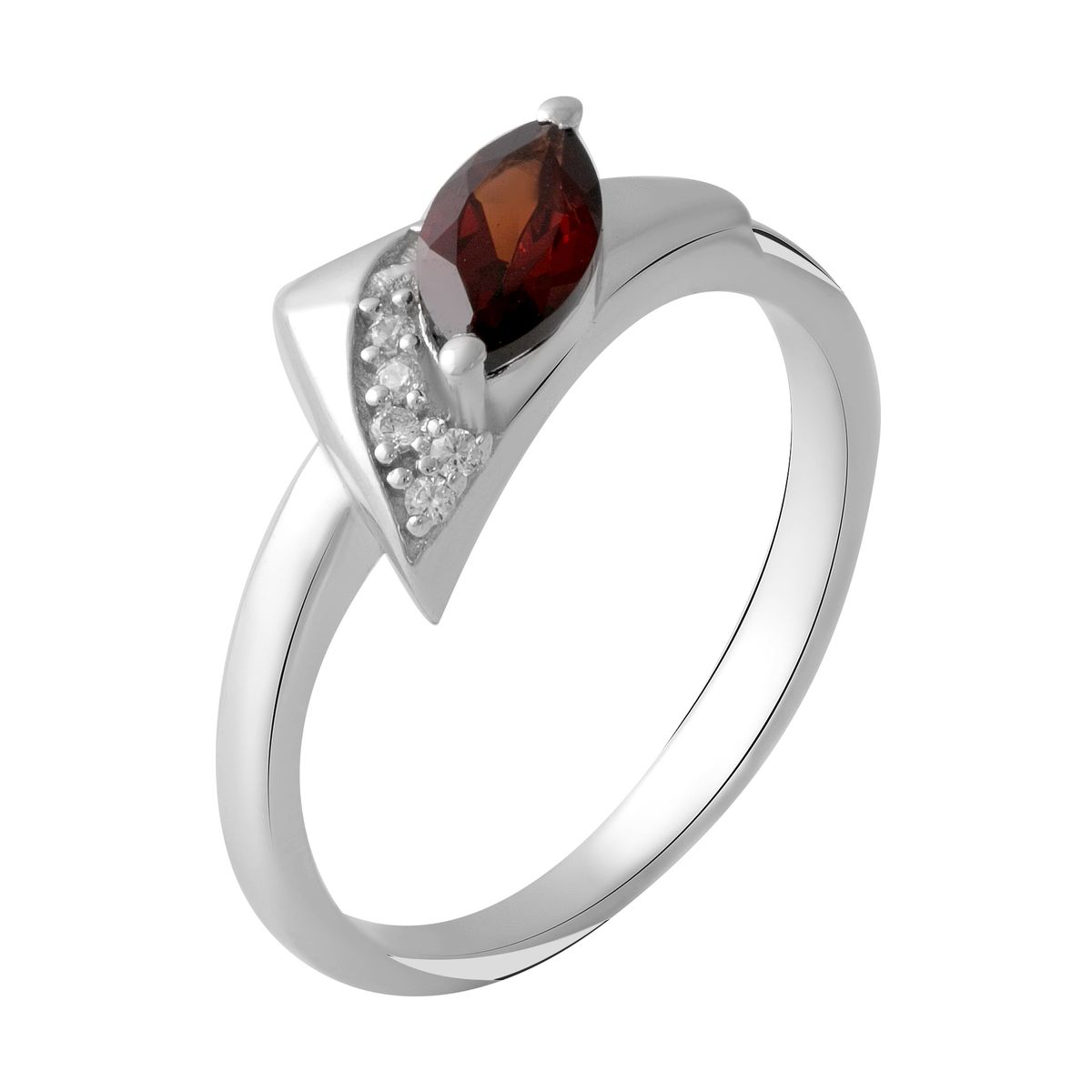 

Серебряное кольцо jill с натуральным гранатом 0.69ct 18.5 размер