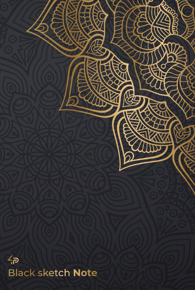

Скетчбук 4Profi с чёрными страницами "Black sketch note" hindi, A5 904822