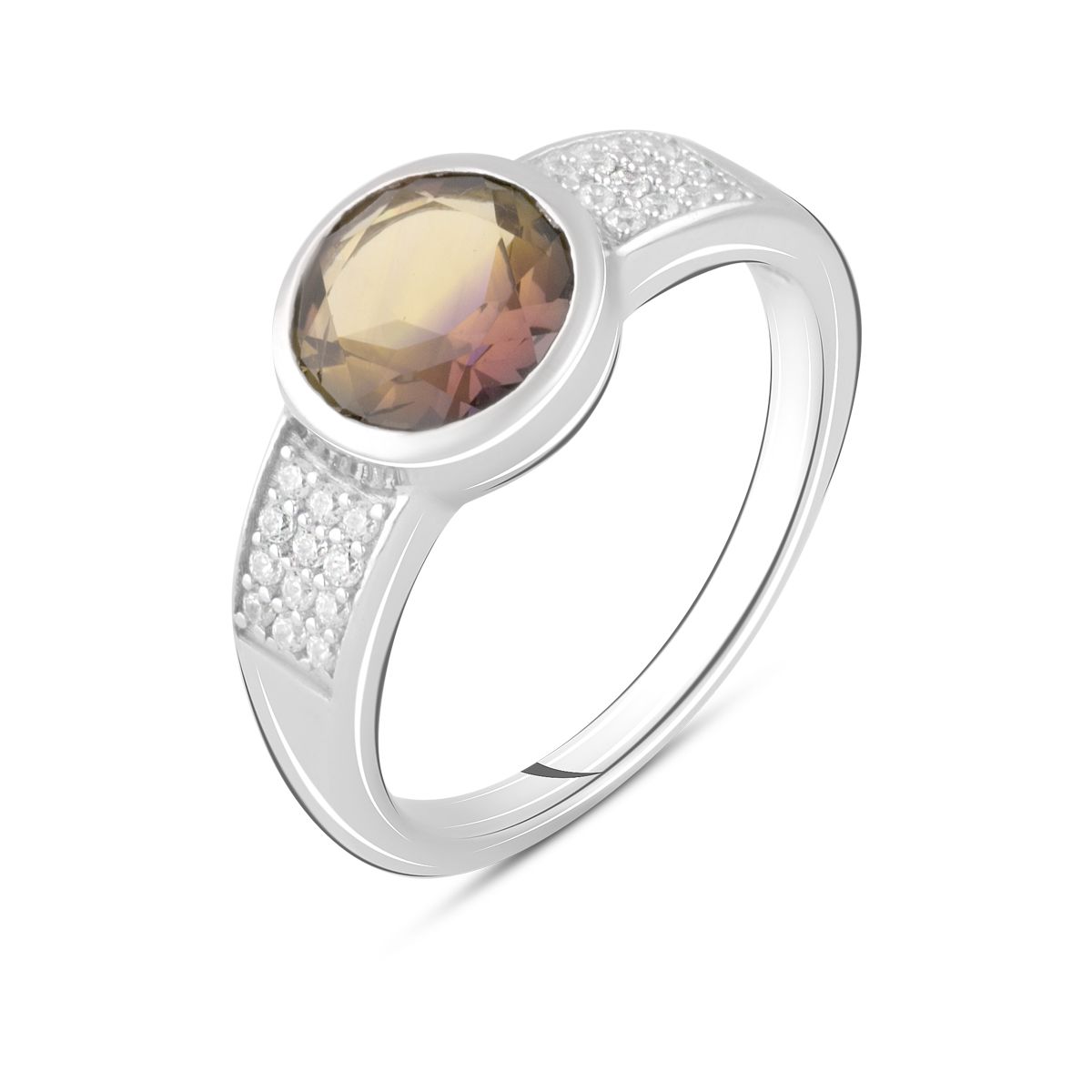 

Серебряное кольцо jill с аметрином nano 1.775ct 18 размер