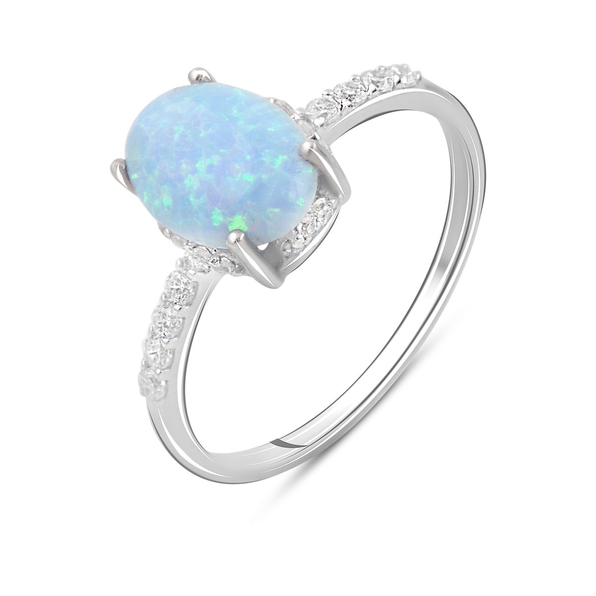 

Серебряное кольцо jill с опалом 0.73ct 19 размер