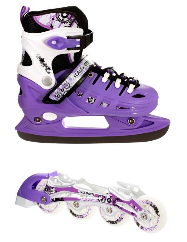 

Ролики-коньки Scale Sport2. Violet (2в1), размер 29-33