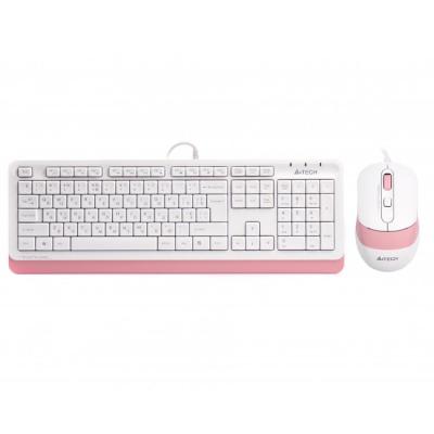 

Комплект (Клавиатура Мышь) A4Tech F1010 Pink