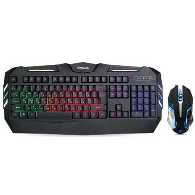 

Комплект (Клавиатура Мышь) REAL-EL Gaming 9500 Kit Backlit, black