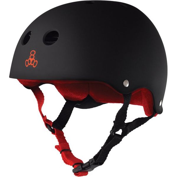 

Шлем защитный Triple8 Sweatsaver Helmet Black/Red р. XS 51-52 см (mt4173)
