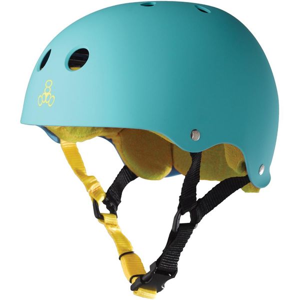 

Шлем защитный Triple8 Sweatsaver Helmet Baja Teal р. S 52-54 см (mt4165)