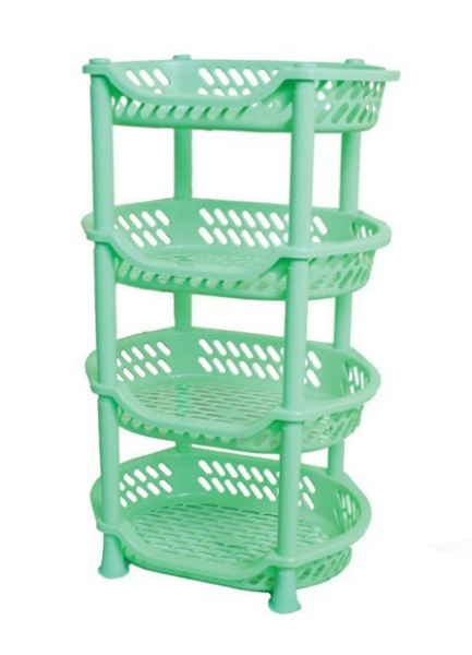 

Полка напольная 4 яруса (цвет-салатовый) Efe plastics 30х41х70см (AN005144)