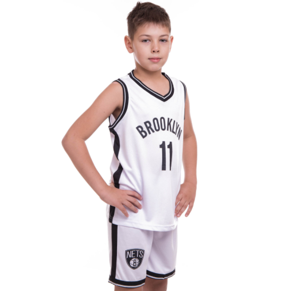 

Форма баскетбольная детская NBA BROOKLYN 11 SP-Sport 3578 2XL (16-18 лет) Бело-черная (IN07620)