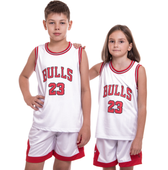 

Форма баскетбольная подростковая NB-Sport NBA BULLS 23 5351 L (10-13 лет) Бело-красная (IN07613)