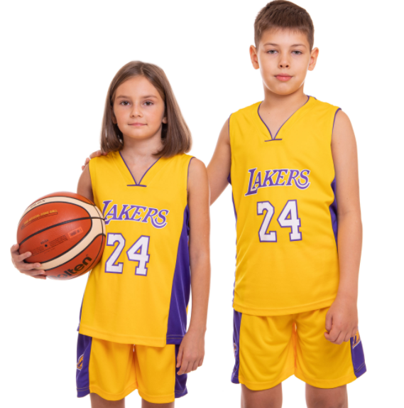 

Форма баскетбольная подростковая SP-Sport NBA LAKERS 24 CO-0038 M (8-10 лет) Желто-фиолетовая (IN07667)