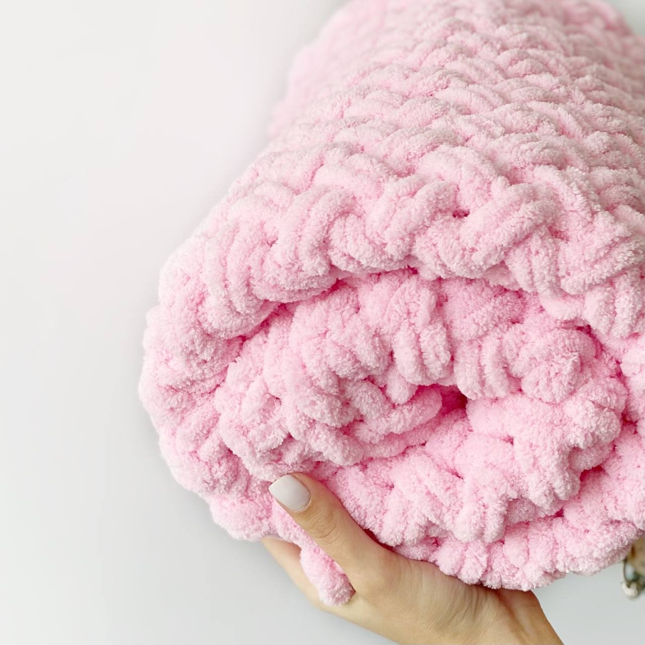 

Плюшевый плед для новорожденного Баловень Pink