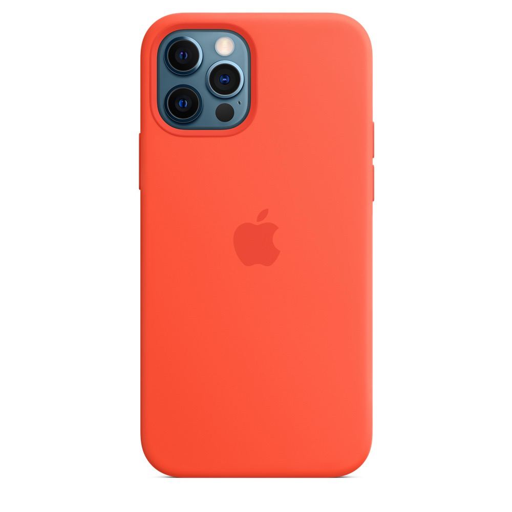 

Чехол Silicone case (AAA) full with Magsafe and Animation для Apple iPhone 12 Pro / 12 (6.1") Оранжевый / Electric Orange Без бренда