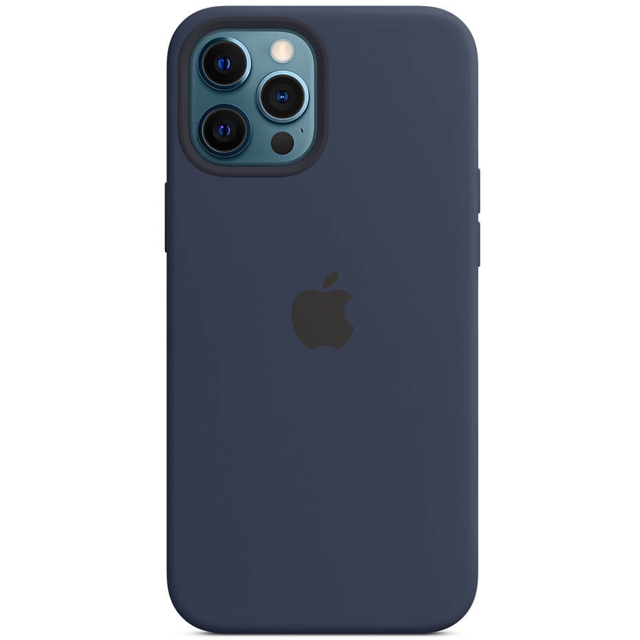 

Чехол Silicone case (AAA) full with Magsafe and Animation для Apple iPhone 12 Pro Max (6.7") Синий / Deep navy Без бренда