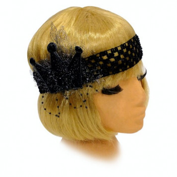 

Резинка на голову Коронка Seta 16-912BLK