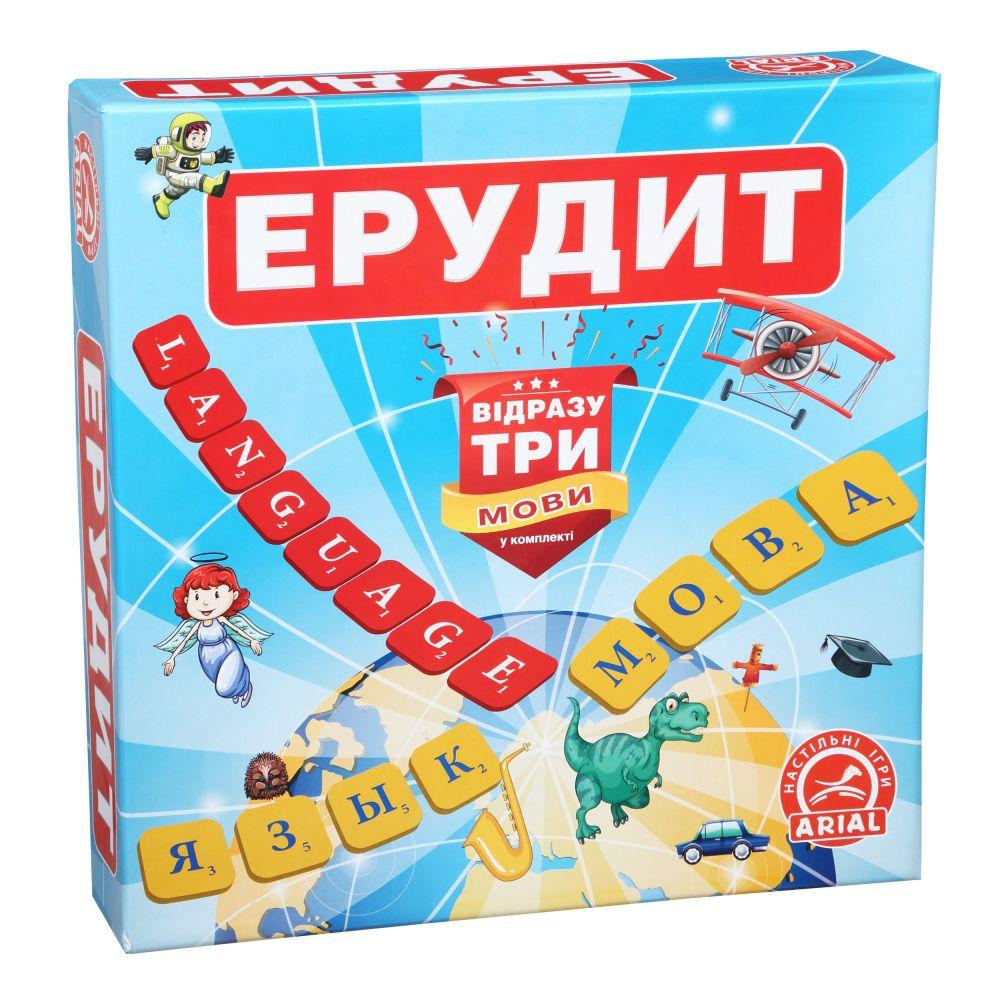 

Игра настольная Arial Эрудит. Три языка 40158