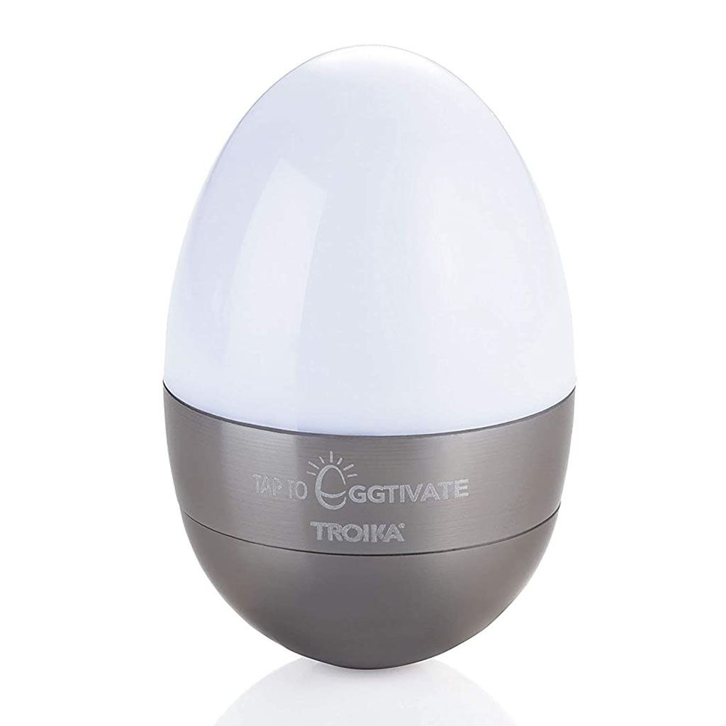 

Светильник-ночник Troika Eggtivate, с датчиком вибрации, стальной