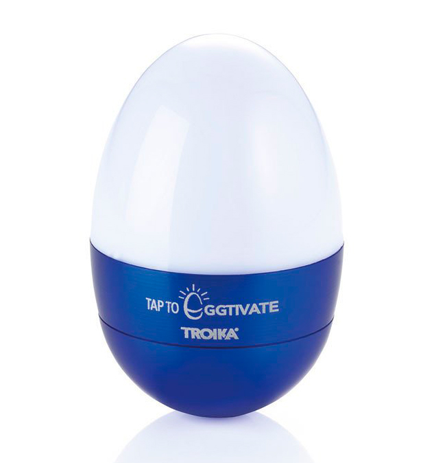 

Светильник-ночник Troika Eggtivate, с датчиком вибрации, синий