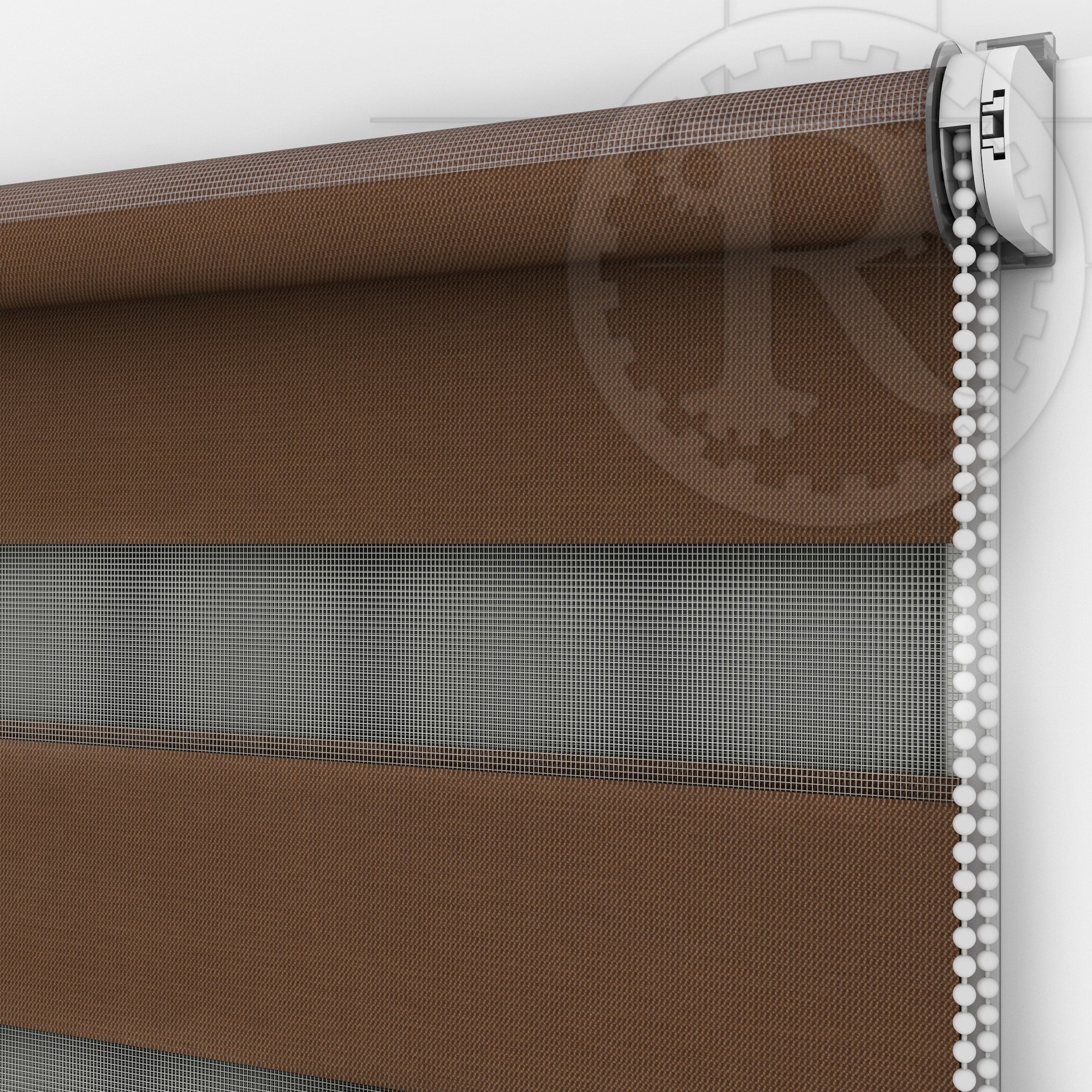

Жалюзи День-Ночь Standart DN11014 Chocolate Cream 42.5 x 200 см