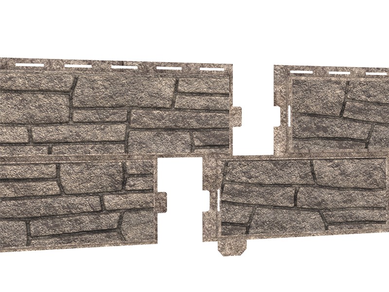 

Панель фасадная Ю-пласт Stone House Сланец, бурый