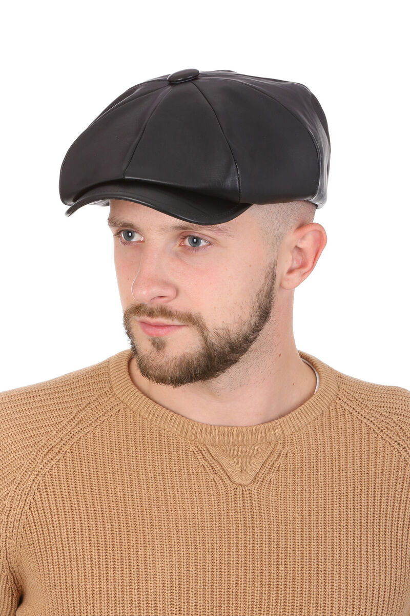 

Кепка хулганка кожаная 61см Shlyapka