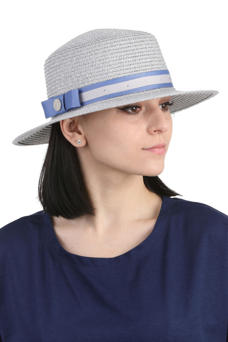 

Шляпа канотье серебро 56см Vintage
