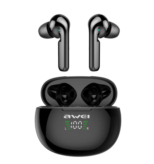 

Наушники беспроводные Bluetooth Awei TWS Sports T15 BT5.0 390mAh/45mAh IPX4