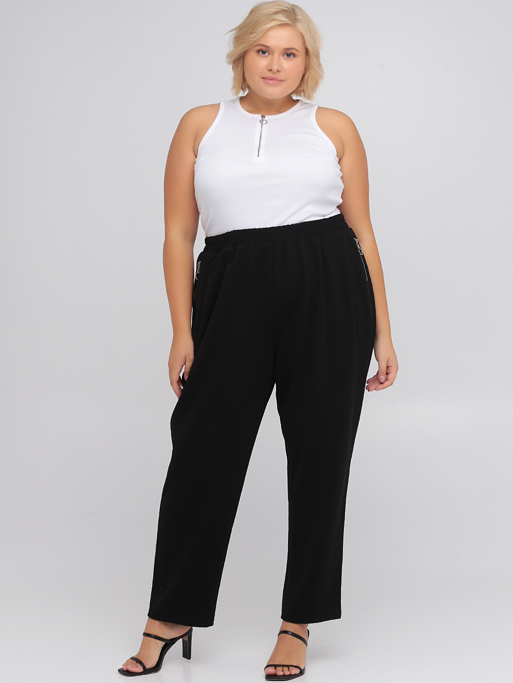 

Брюки черные кэжуал летние прямые брюки Angeleye AGL210807  Черный, Брюки черные кэжуал летние прямые брюки Angeleye AGL210807 3XL Черный