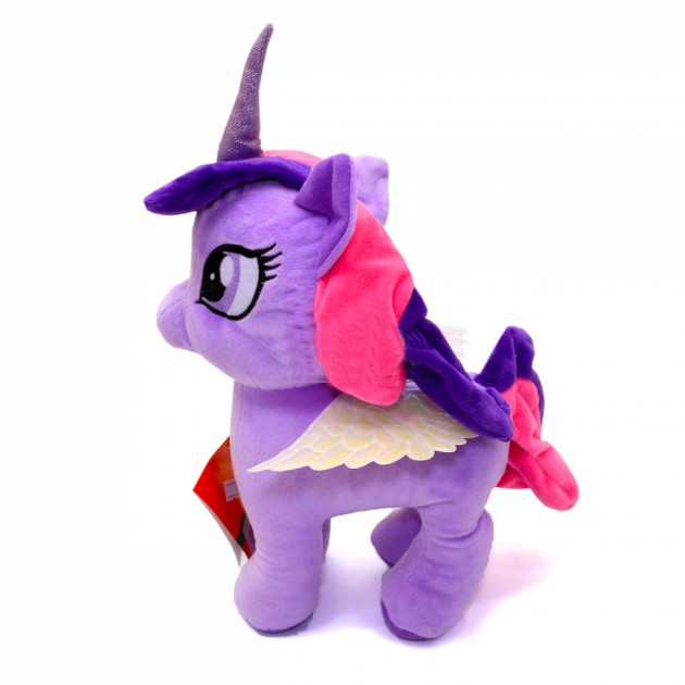 

Пони мягкая игрушка фиолетовая Искорка 33*25*11см