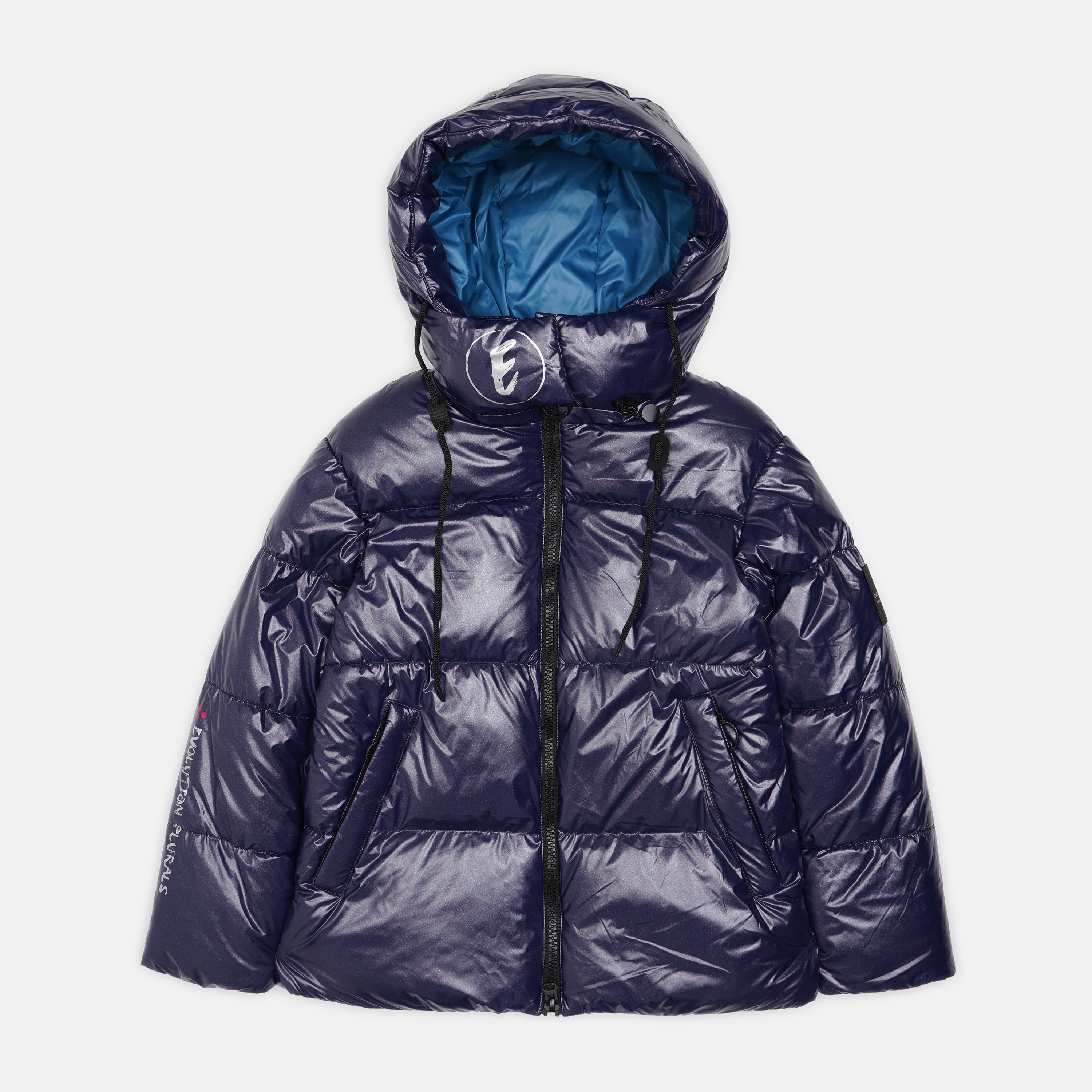 Акция на Підліткова зимова куртка для дівчинки Evolution 09-ЗД-21 164 см Синя от Rozetka