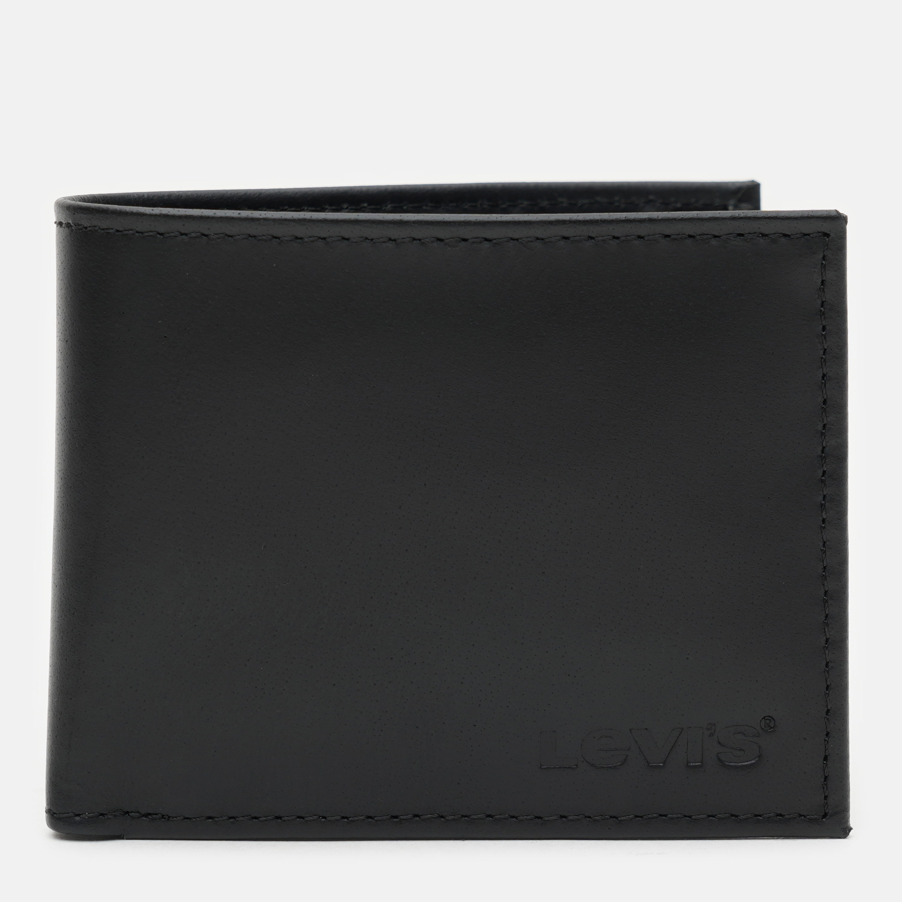 

Портмоне мужское кожаное Levi's Wordmark Bifold With Coin Pocket 233685-4-59 Regular Black