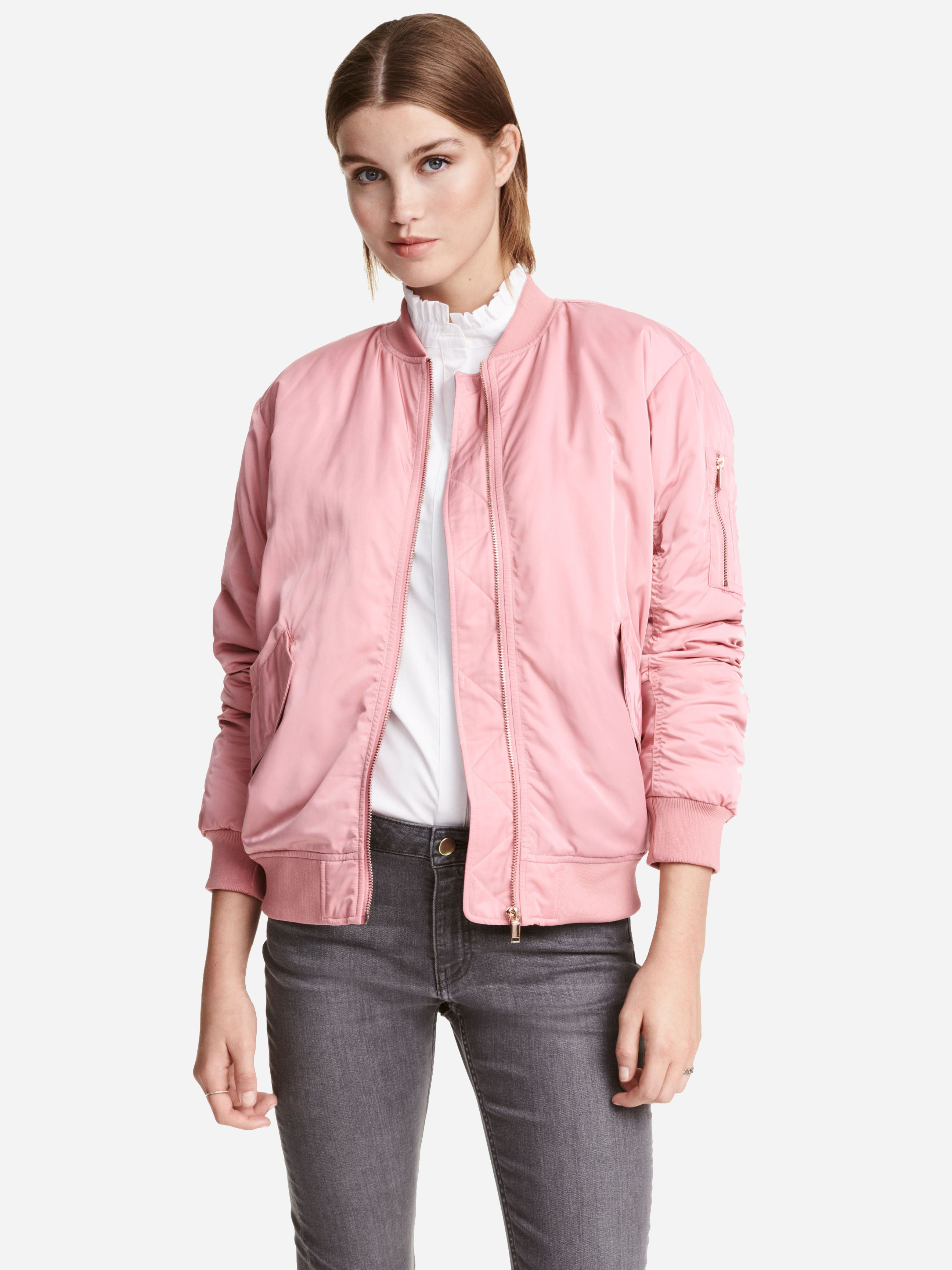 

Бомбер H&M 0427951-01  Розовый, Бомбер H&M 0427951-01 34 Розовый