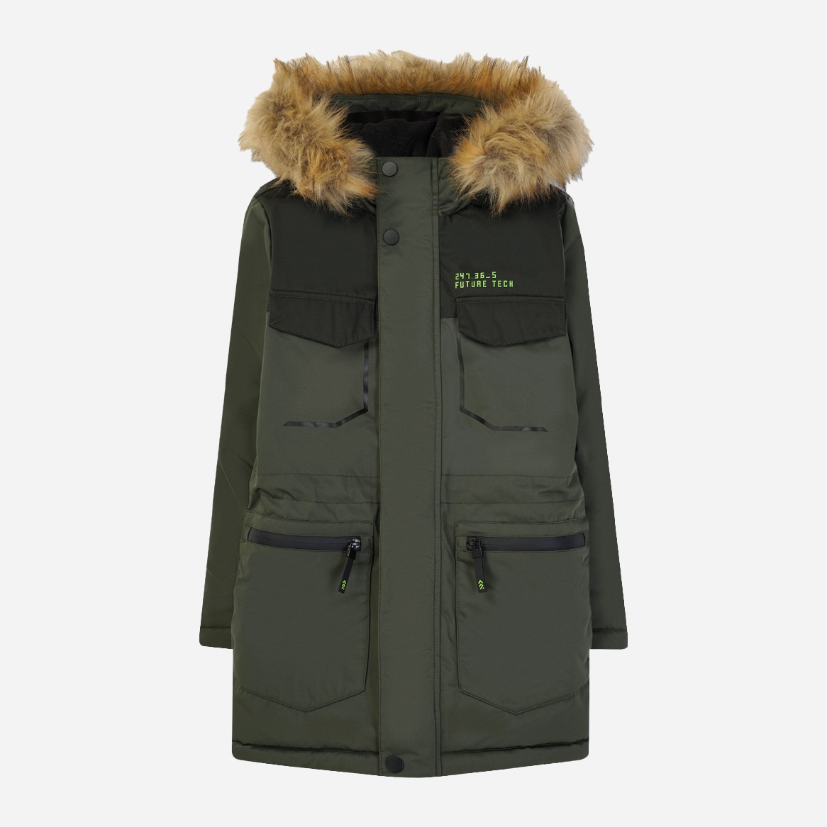 

Зимняя куртка-парка O'STIN BJ7Z85-G6 158 см Зеленая