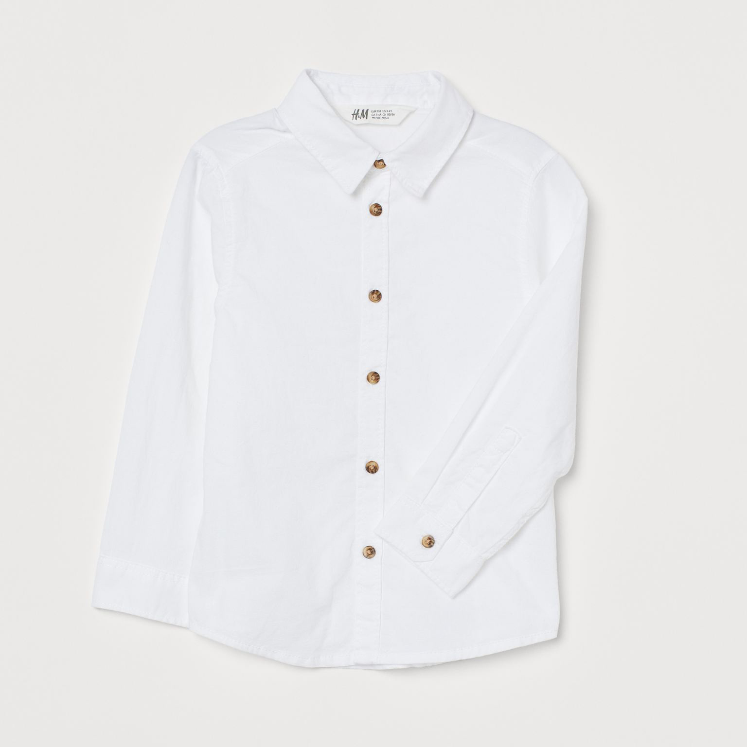 

Рубашка H&M 711-755712 104 см Белая