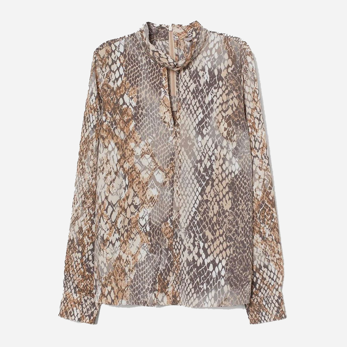 

Блузка H&M 0810671  Серая с бежевым, Блузка H&M 0810671 32 Серая с бежевым